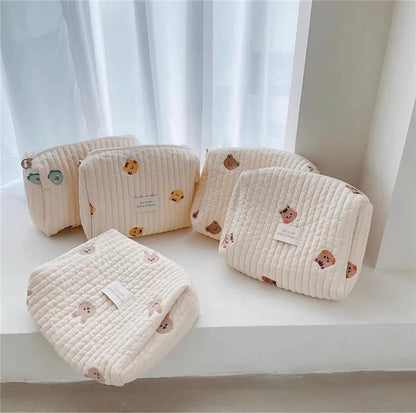 Quilted Diaper Caddy Organizer