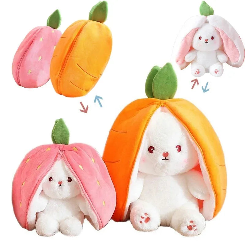 Strawberry/ Carrot Plush Rabbit